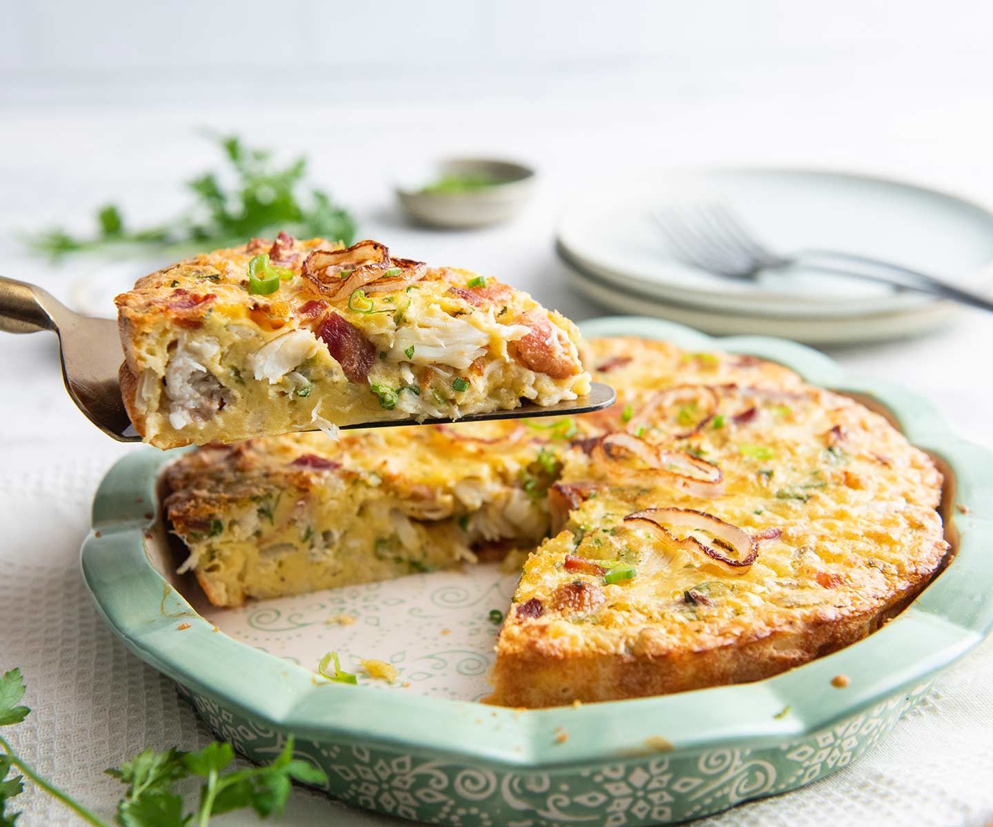Crustless Crab Quiche