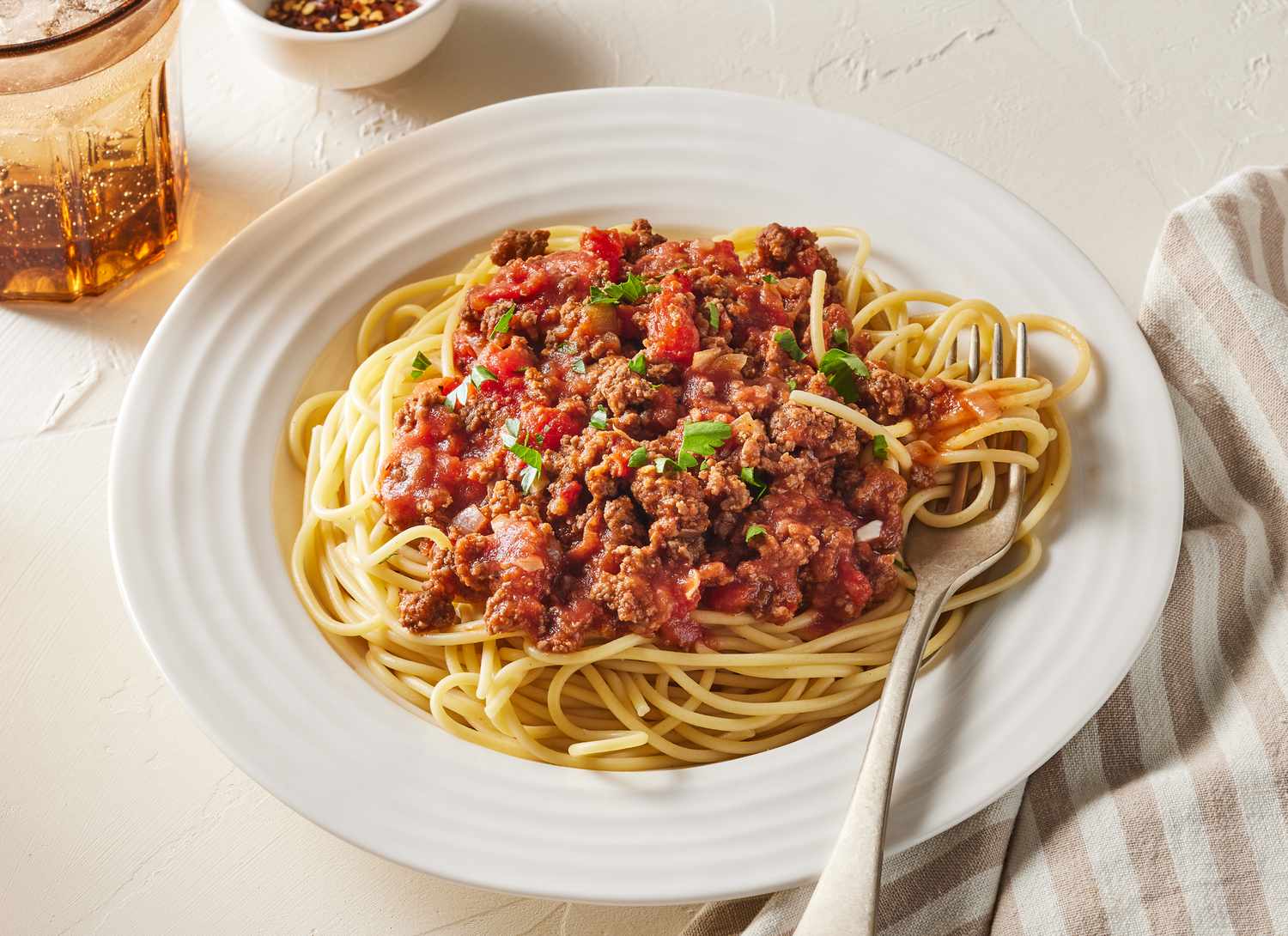 Julie’s Spaghetti with Meat Sauce