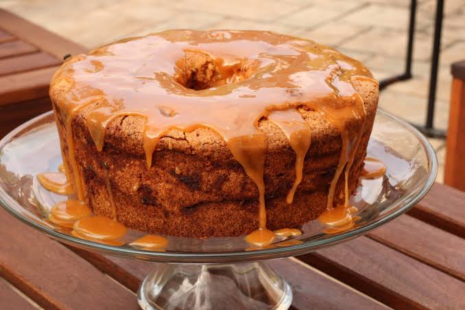 Fresh Apple Cake with Caramel Frosting