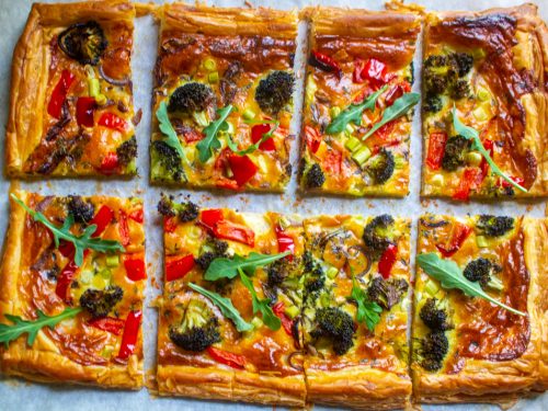 Puff Pastry Veggie Quiche