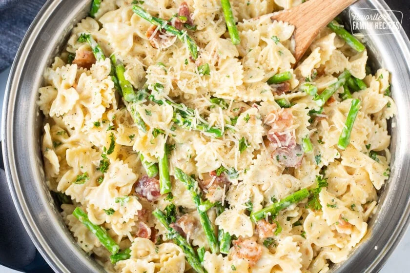 Asparagus Bacon Pasta